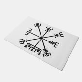 Vegvisir Wikinger-Symbol Fußmatte (Schrägansicht)