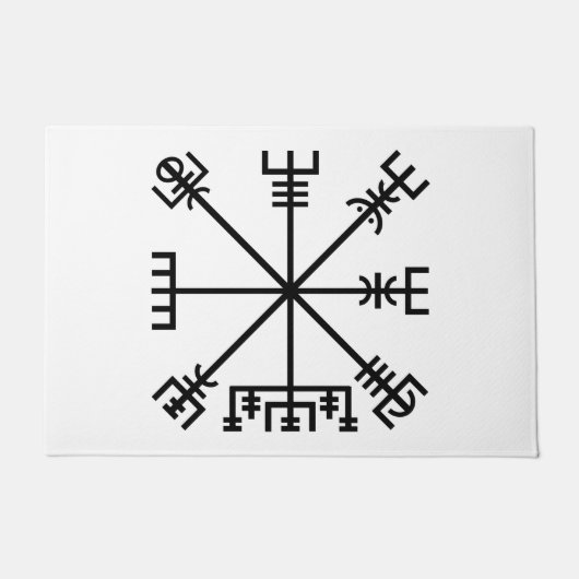Vegvisir Wikinger-Symbol Fußmatte (Vorderseite)