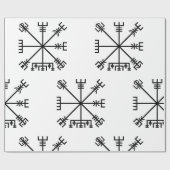 Vegvisir Wikinger-Symbol Geschenkpapier (Flach)