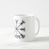 Vegvisir Wikinger-Symbol Kaffeetasse (VorderseiteRechts)
