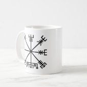 Vegvisir Wikinger-Symbol Kaffeetasse (Vorderseite Links)