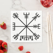 Vegvisir Wikinger-Symbol Serviette (Beispiel)