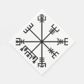 Vegvisir Wikinger-Symbol Serviette (Ecke)