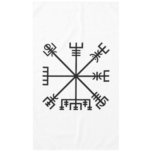 Vegvisir Wikinger Symbol Tischdecke (Vorderseite)