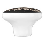 Vegvisir-Yggdrasil mit Ravens & Wölfen Keramikknauf (Seitenansicht)