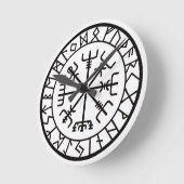 VegvisirCompass.jpg Runde Wanduhr (Winkel)