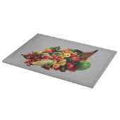 Vegys und Fruchtkornucopia Schneidebrett (Ecke)