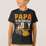 vehicle construction Loader Papa of the Birthday T-Shirt<br><div class="desc">Great for Christmas gifts, birthdays or just to treat yourself to a great graphic tee. With its soft feel, the unisex fit is ideal for both adult men and women and runs true to size and is machine washable. Perfect gift for donkey lover in your life, whether it be your...</div>