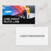 Vehicle in Paint Booth | Auto Care Services Visitenkarte (Vorne/Hinten)