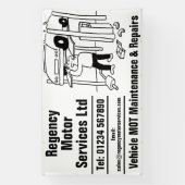 Vehicle Maintenance Garage Banner (Vertikal)