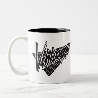Vehlinggo Logo-Tasse - "Vehlinggo Gothic"-Variante Zweifarbige Tasse