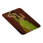 Veil Belly Dancer Foto Magnet (Rechte Seite)
