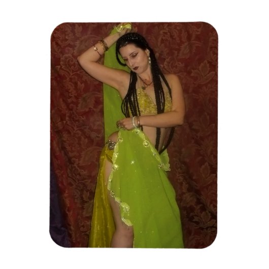 Veil Belly Dancer Foto Magnet (Vertikal)
