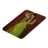Veil Belly Dancer Foto Magnet (Linke Seite)