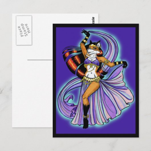 Veil Dancer Postcard Postkarte (Vorne/Hinten)