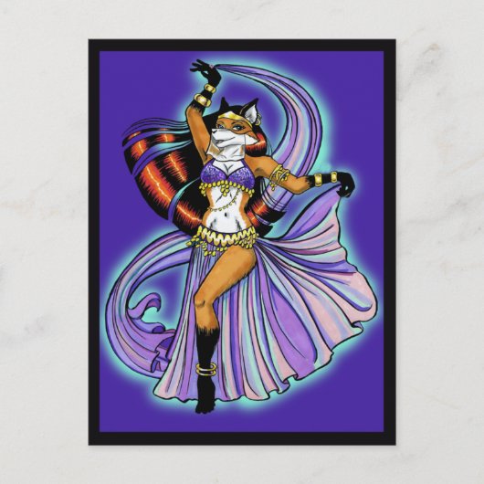 Veil Dancer Postcard Postkarte (Vorderseite)