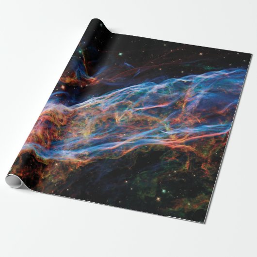 Veil Nebula NASA Hubble Space Foto Geschenkpapier (Ungerollt)