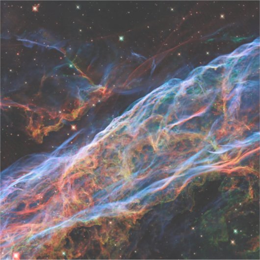 Veil Nebula Supernova Remnants Hubble Telescope Aufkleber (Vorderseite)