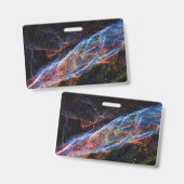Veil Nebula Supernova Remnants Hubble Telescope Ausweis (Vorder- & Rückseite)