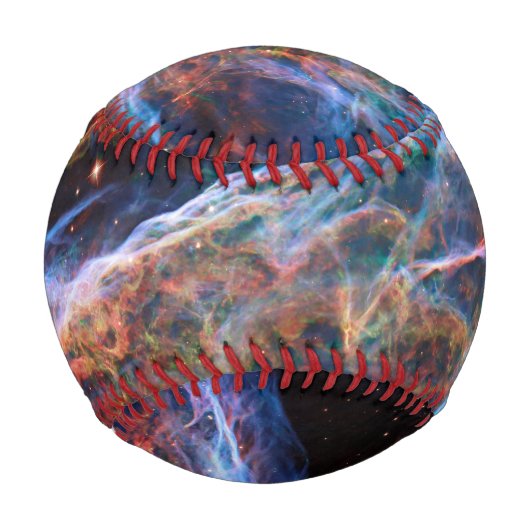 Veil Nebula Supernova Remnants Hubble Telescope Baseball (Rückseite)