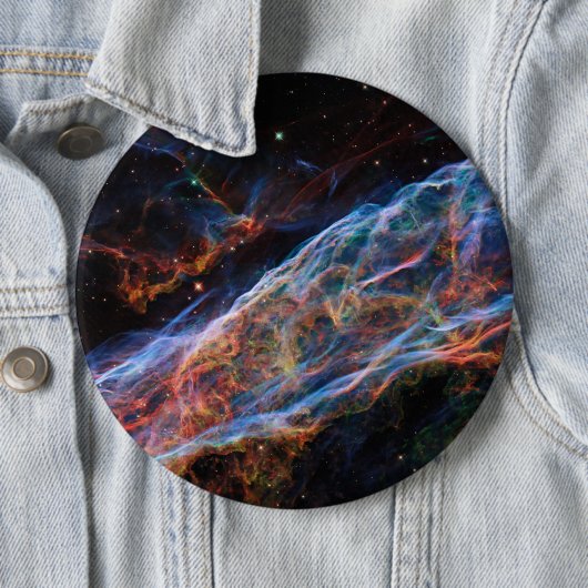 Veil Nebula Supernova Remnants Hubble Telescope Button (Beispiel)