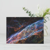 Veil Nebula Supernova Remnants Hubble Telescope Einladung (Stehend Vorderseite)