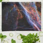 Veil Nebula Supernova Remnants Hubble Telescope Geschirrtuch (Gefaltet)