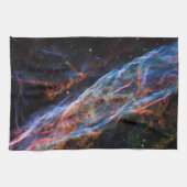 Veil Nebula Supernova Remnants Hubble Telescope Geschirrtuch (Horizontal)