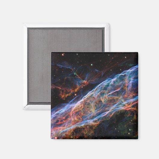 Veil Nebula Supernova Remnants Hubble Telescope Magnet (Vorderseite/Rückseite)