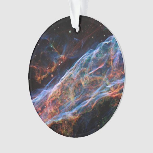 Veil Nebula Supernova Remnants Hubble Telescope Ornament (Vorderseite)