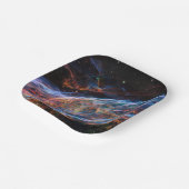 Veil Nebula Supernova Remnants Hubble Telescope Pappteller (Gewinkelt)