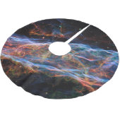 Veil Nebula Supernova Remnants Hubble Telescope Polyester Weihnachtsbaumdecke (Schrägansicht)