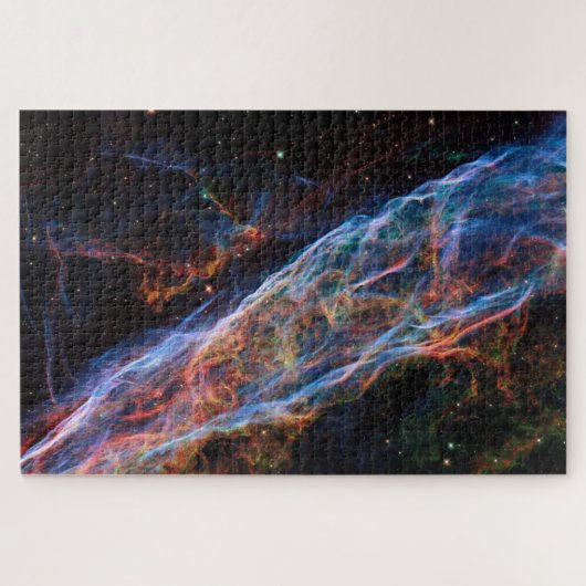 Veil Nebula Supernova Remnants Hubble Telescope Puzzle (Horizontal)
