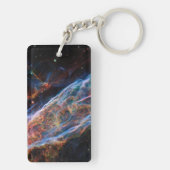 Veil Nebula Supernova Remnants Hubble Telescope Schlüsselanhänger (Rückseite)