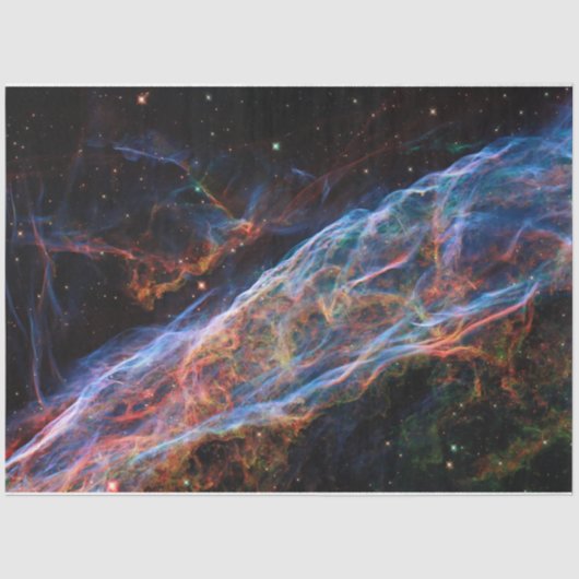 Veil Nebula Supernova Remnants Hubble Telescope Seidenpapier (Vorderseite)