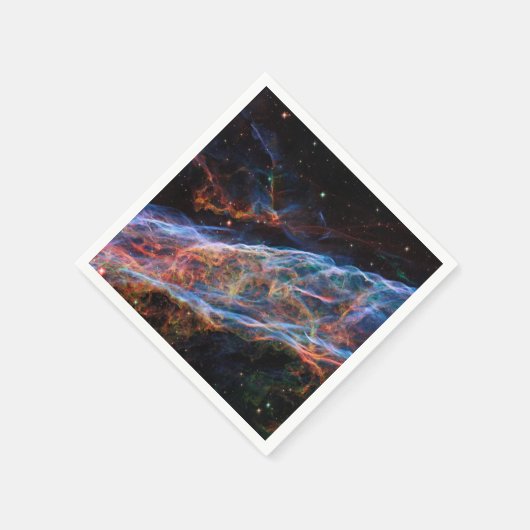 Veil Nebula Supernova Remnants Hubble Telescope Serviette (Ecke)