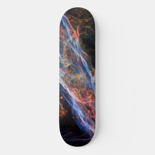 Veil Nebula Supernova Remnants Hubble Telescope Skateboard (Vorderseite)