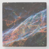 Veil Nebula Supernova Remnants Hubble Telescope Steinuntersetzer (Vorderseite)