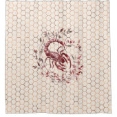 Veil of Mystery: Elegant Scorpio Duschvorhang (Vorderseite)