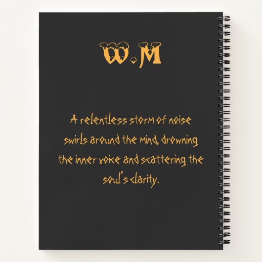 Veil of Noise – Whirl of Media Notizblock (Rückseite)