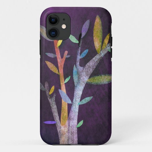 Veilchen-Baum-Etui Case-Mate iPhone Hülle (Rückseite)