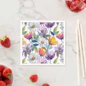 Veilchen-Blumen-Untersetzer Serviette (Beispiel)