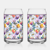 Veilchen-Blumensoda-Glas Dosenglas (Links)