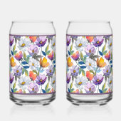 Veilchen-Blumensoda-Glas Dosenglas (Rechts)