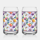 Veilchen-Blumensoda-Glas Dosenglas (Rückseite)