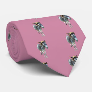 Veilchen der Esel im Strohhut mit Blumen Krawatte