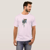 Veilchen der Esel im Strohhut mit Blumen T-Shirt (Vorne ganz)