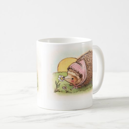 Veilchen der Igel Kaffeetasse (VorderseiteRechts)