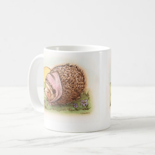 Veilchen der Igel Kaffeetasse (Vorderseite Links)