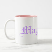 Veilchen die Unicorn-Tasse Zweifarbige Tasse (Links)